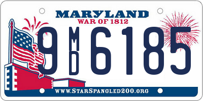 MD license plate 9MD6185