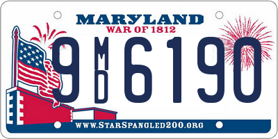 MD license plate 9MD6190