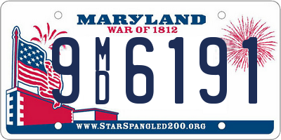 MD license plate 9MD6191