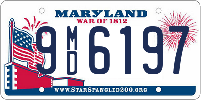 MD license plate 9MD6197