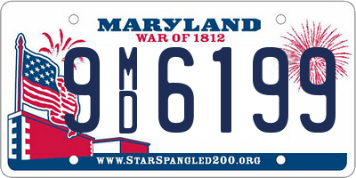 MD license plate 9MD6199