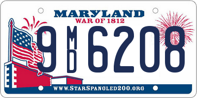 MD license plate 9MD6208