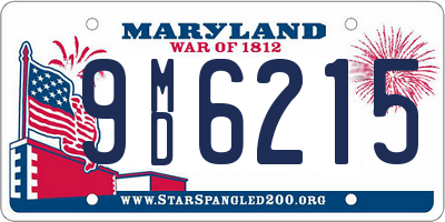 MD license plate 9MD6215