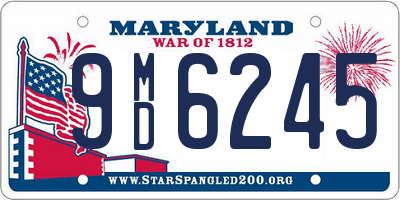 MD license plate 9MD6245