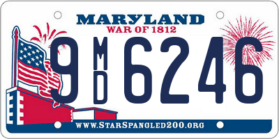 MD license plate 9MD6246