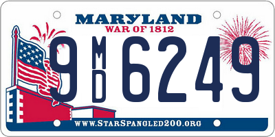 MD license plate 9MD6249