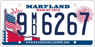 MD license plate 9MD6267