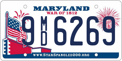 MD license plate 9MD6269