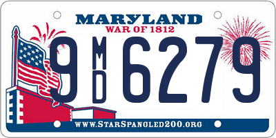 MD license plate 9MD6279