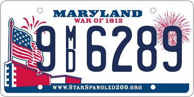 MD license plate 9MD6289