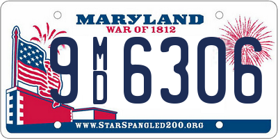 MD license plate 9MD6306