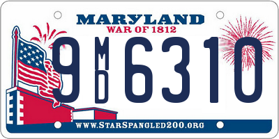 MD license plate 9MD6310