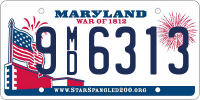 MD license plate 9MD6313