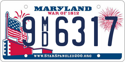 MD license plate 9MD6317