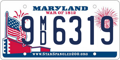 MD license plate 9MD6319