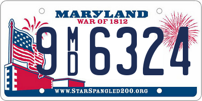 MD license plate 9MD6324