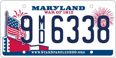 MD license plate 9MD6338