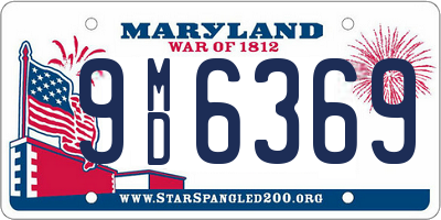 MD license plate 9MD6369