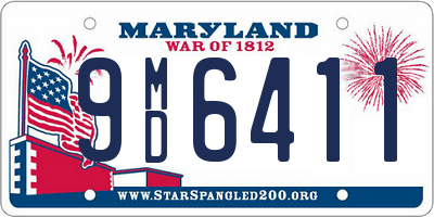 MD license plate 9MD6411