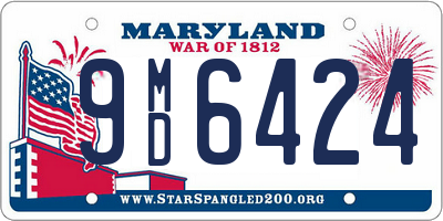 MD license plate 9MD6424