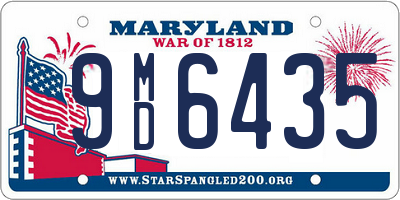 MD license plate 9MD6435