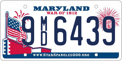 MD license plate 9MD6439