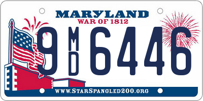 MD license plate 9MD6446