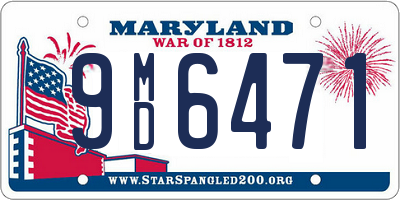 MD license plate 9MD6471