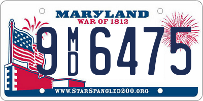 MD license plate 9MD6475