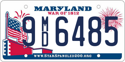 MD license plate 9MD6485