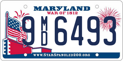 MD license plate 9MD6493