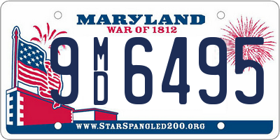 MD license plate 9MD6495