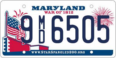 MD license plate 9MD6505