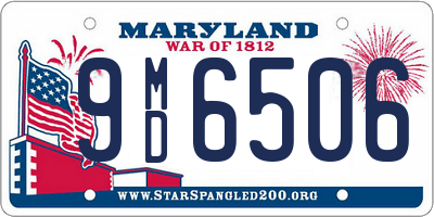 MD license plate 9MD6506