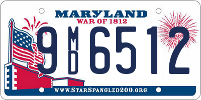 MD license plate 9MD6512