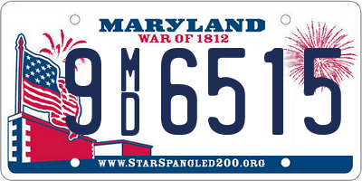 MD license plate 9MD6515