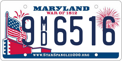 MD license plate 9MD6516