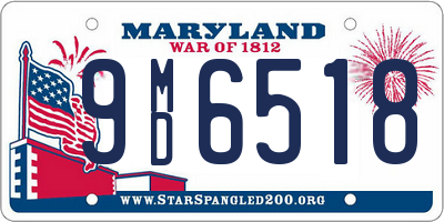 MD license plate 9MD6518