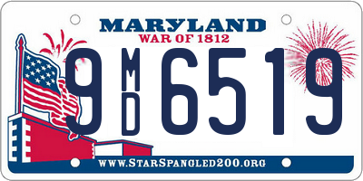 MD license plate 9MD6519