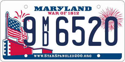 MD license plate 9MD6520