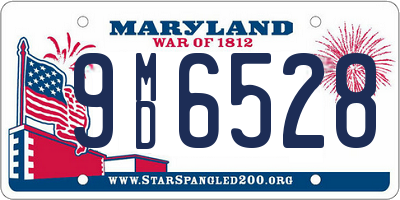 MD license plate 9MD6528