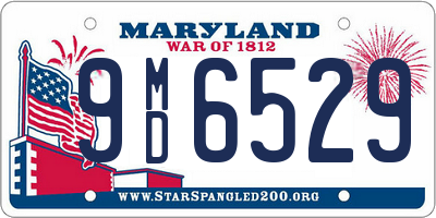 MD license plate 9MD6529