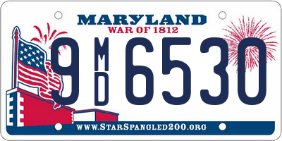 MD license plate 9MD6530