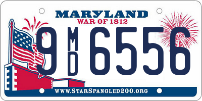 MD license plate 9MD6556