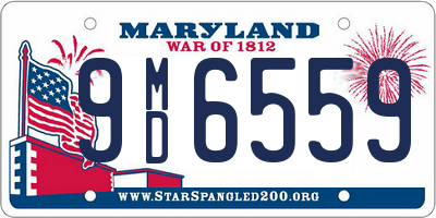 MD license plate 9MD6559