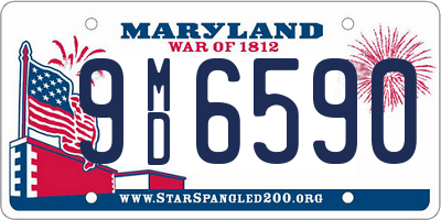 MD license plate 9MD6590