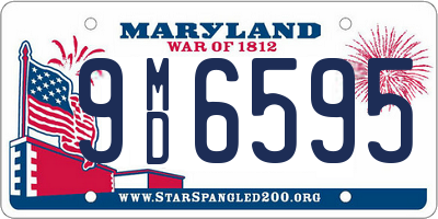 MD license plate 9MD6595