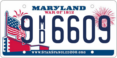 MD license plate 9MD6609