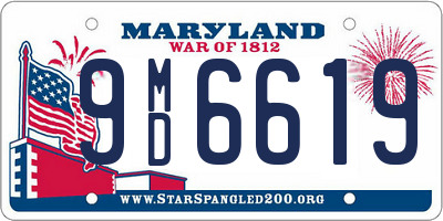 MD license plate 9MD6619