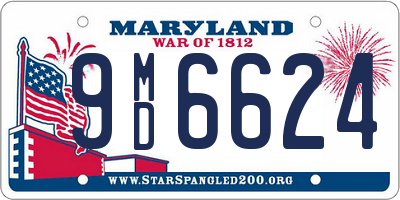 MD license plate 9MD6624